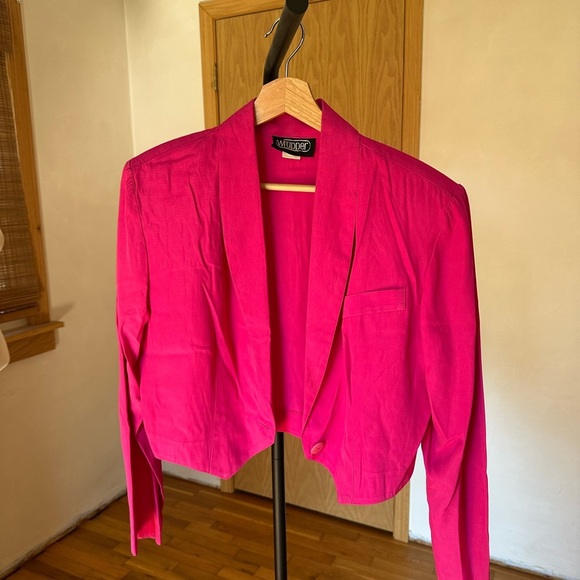 Vintage Pink Wrapper Two 2 Piece Tailored Set - Picture 7 of 11